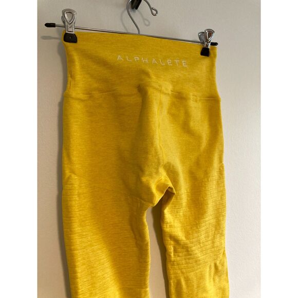Alphalete Revival RG Golden Yellow Leggings Size M NWOT - Picture 6 of 6